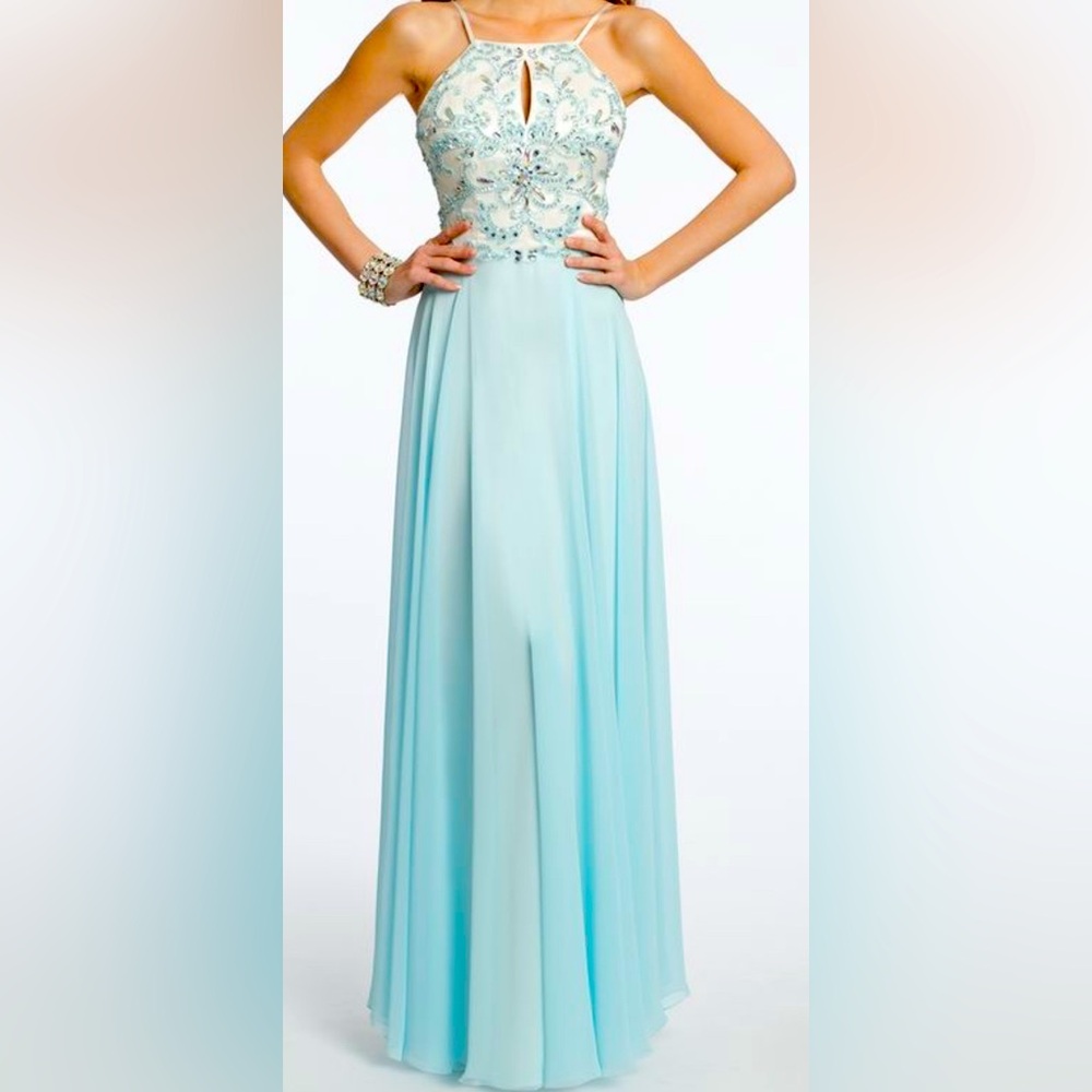 Elegant Blue Evening Gown